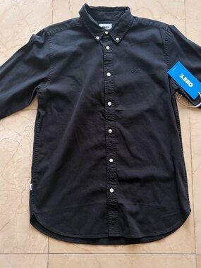 Obey Men's Black Button-Down Oxford Shirt